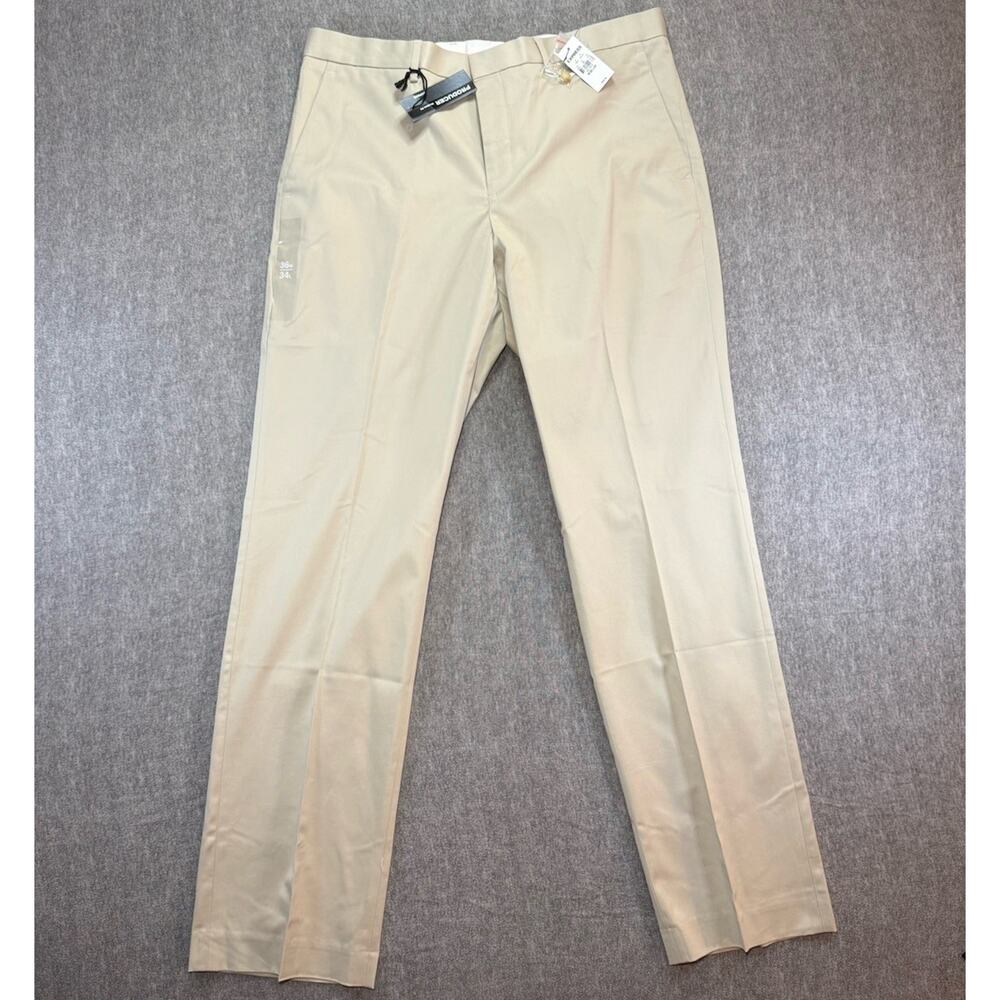 Express Men’s Modern Fit Dress Pants /W36+L34/Khaki/98% Cotton/2% Spandex/Office